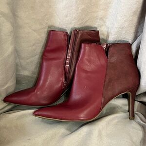 41 Hawthorn Maroon Heeled Boots